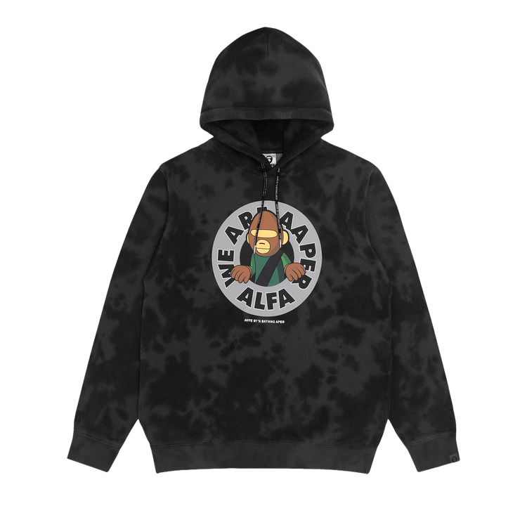 AAPE Moonface Hoodie. 'Black/Light'