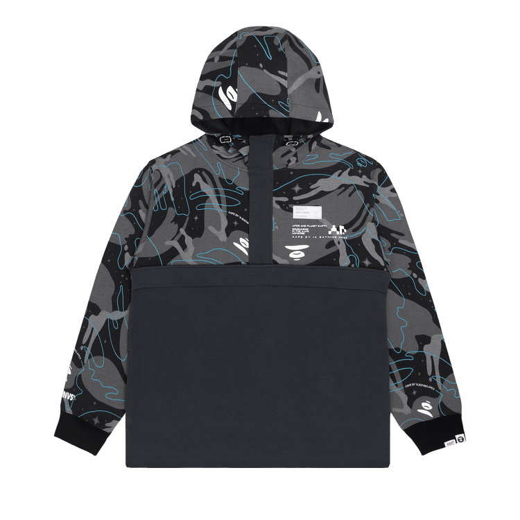 AAPE Logo Camo Hoodie 'Grey/Blue'