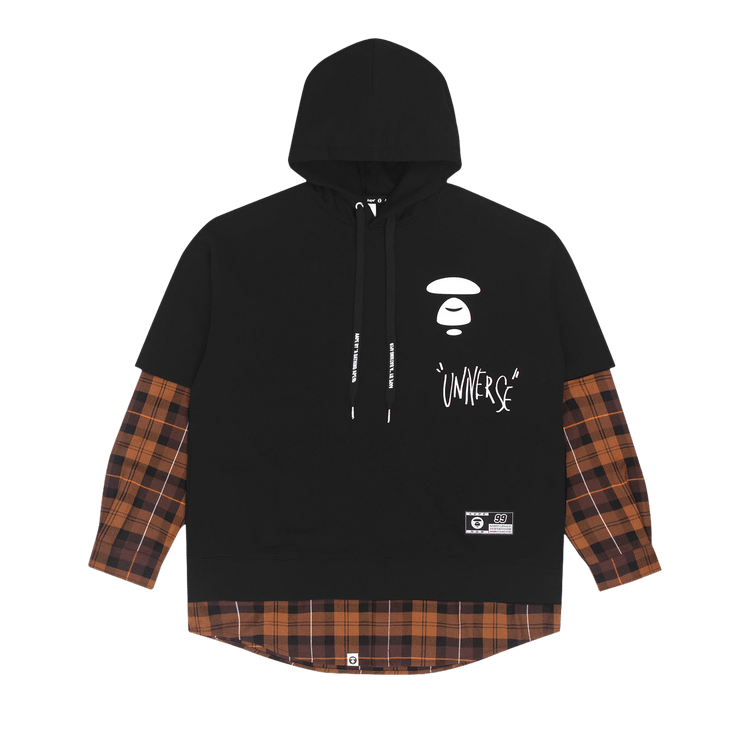 AAPE Moonface Layered Hoodie 'Black'
