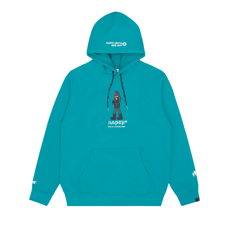 AAPE Graphic Icon Hoodie 'Green/Blue'