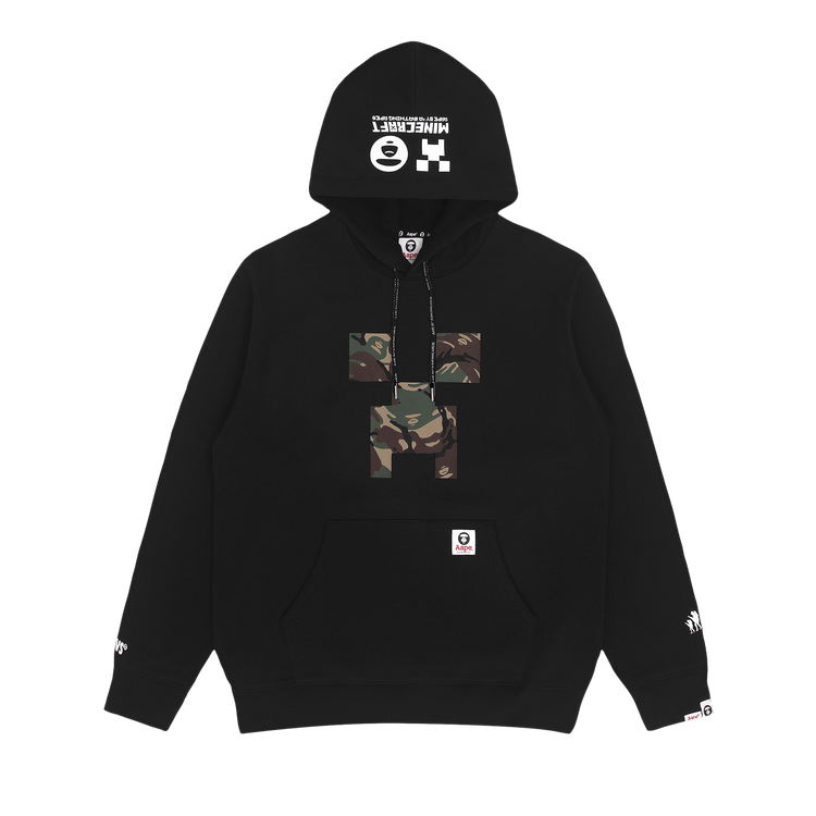 AAPE Logo Back Hoodie 'Black'