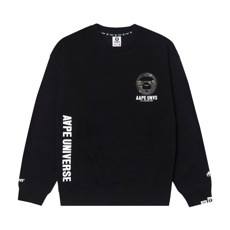 AAPE Moonface Graphic Sweatshirt 'Black'