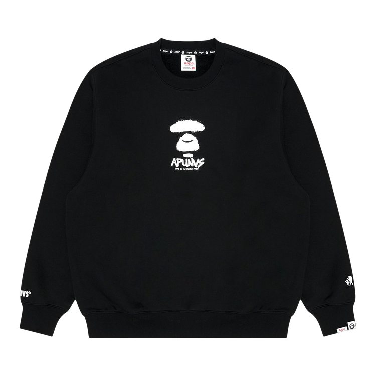 AAPE Moonface Graphic Sweatshirt 'Black'