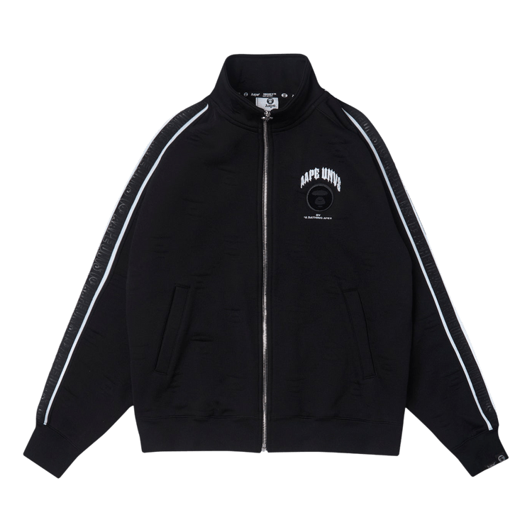 AAPE Moonface Embroidered Track Jacket 'Black'