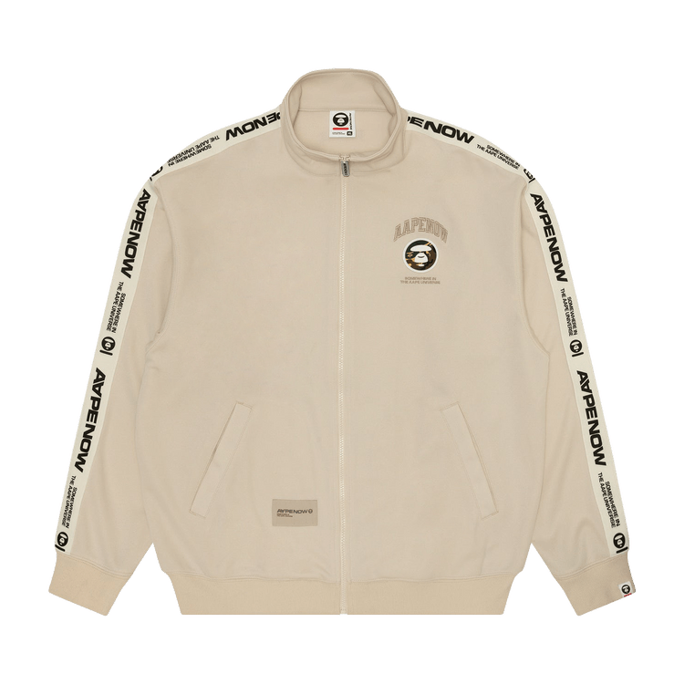 AAPE Moonface Patch Track Jacket 'Ivory/Light'