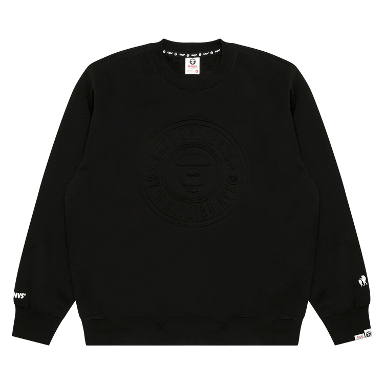 AAPE Basic Crew Neck Sweatshirt 'Black'