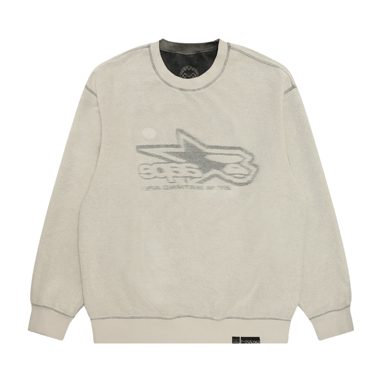AAPE Moonface Logo Wash Sweatshirt 'Black/Light'