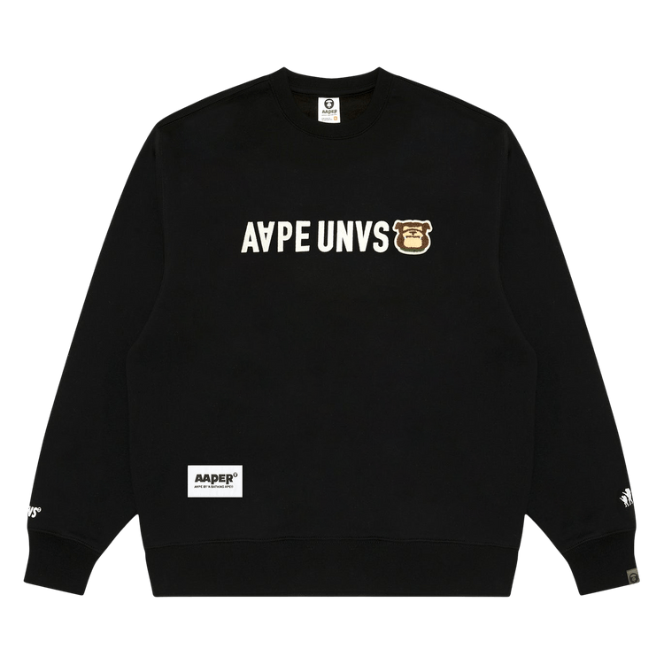 AAPE r Crew Neck Sweatshirt 'Black'