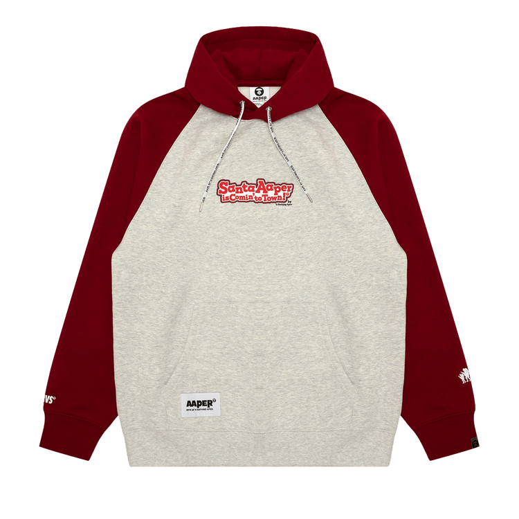 AAPE r Printed Hoodie 'Burgundy'