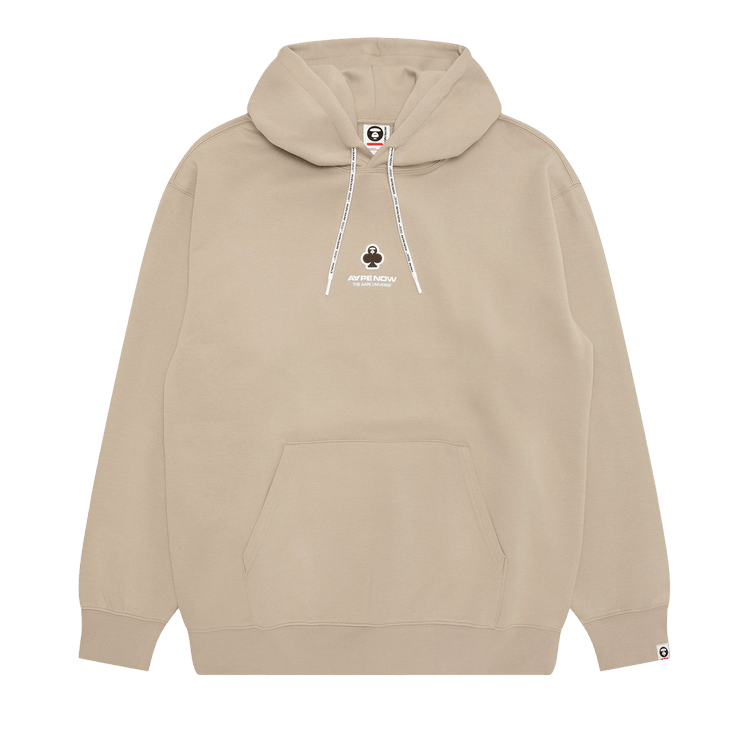 AAPE Now Clover Moonface Hoodie 'Beige/Grey'
