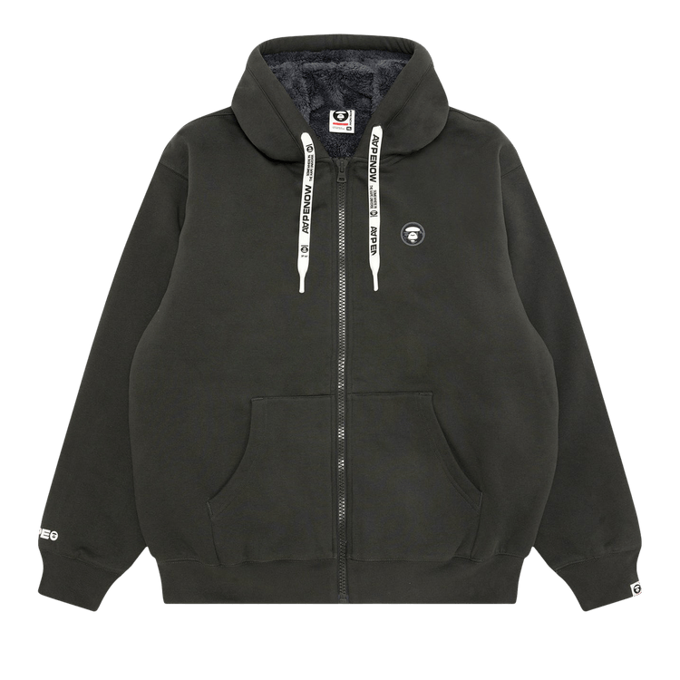 AAPE Now Moonface Zip-Up Hoodie 'Grey'