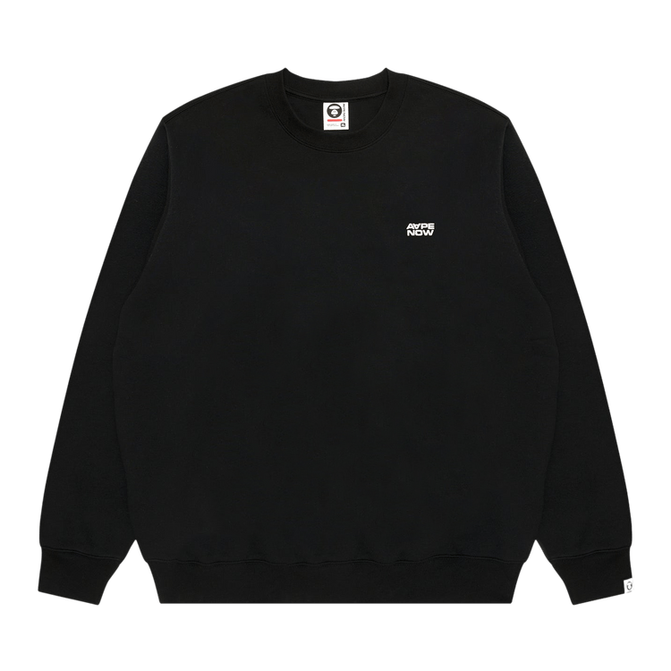 AAPE Now Crew Neck Sweatshirt 'Black'
