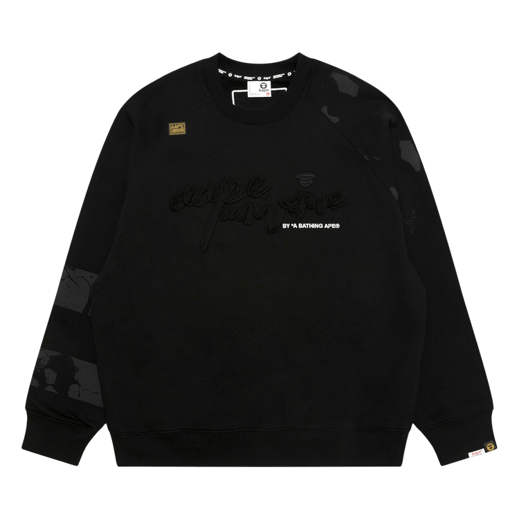AAPE Unvs Embroidered Sweatshirt 'Black'