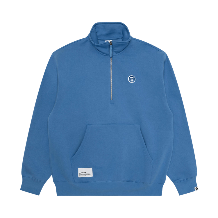 AAPE Now Half Zip Sweater 'Blue'