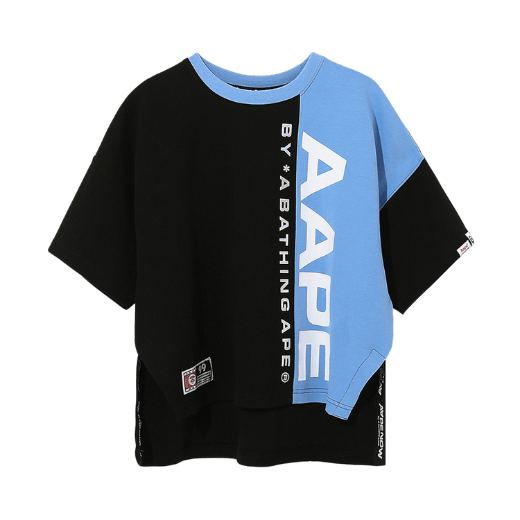 AAPE Colour Block Logo Sweatshirt 'Black'