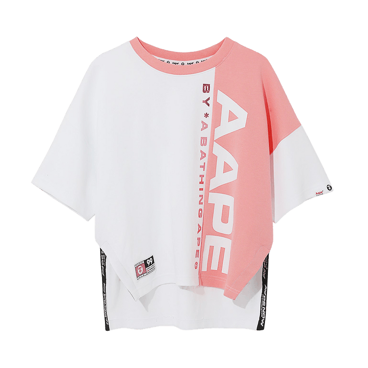 AAPE Colour Block Logo Sweatshirt 'White'