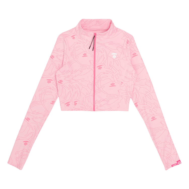 AAPE Moonface Camo Sport Zip-Up 'Pink/Orange'