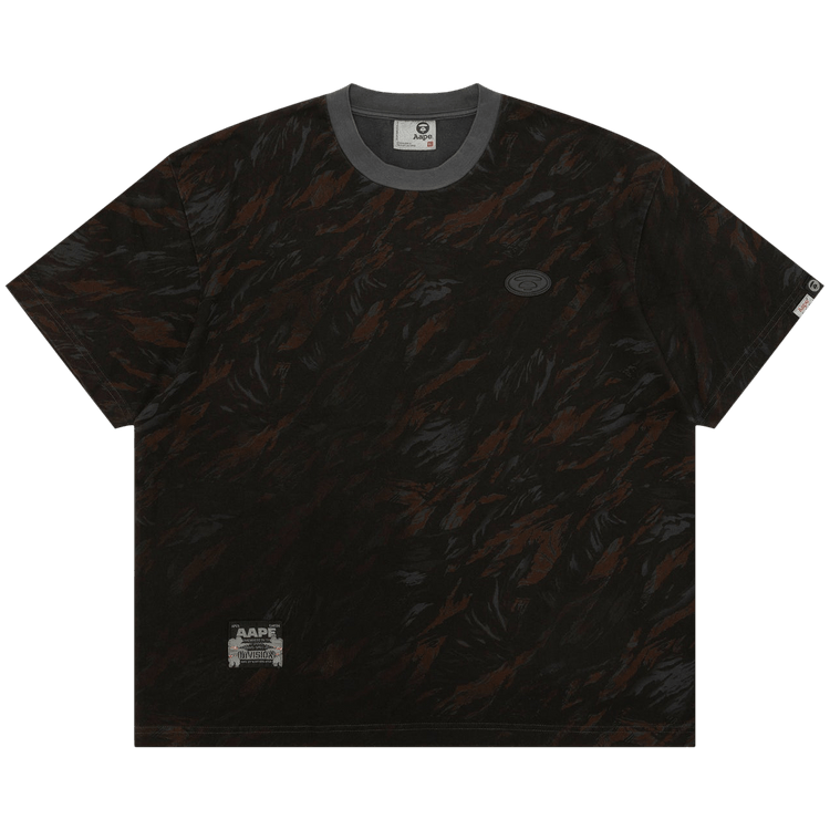 AAPE Heavy Washed Tee 'Black/Green'