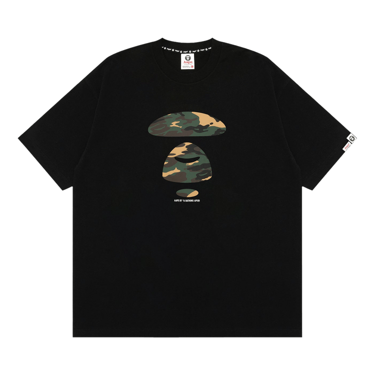AAPE Unvs Moonface Graphic Tee 'Black/Green'