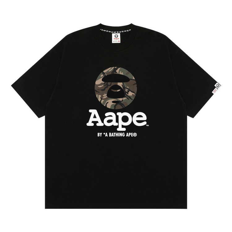 AAPE Unvs Moonface Graphic Tee 'Black'