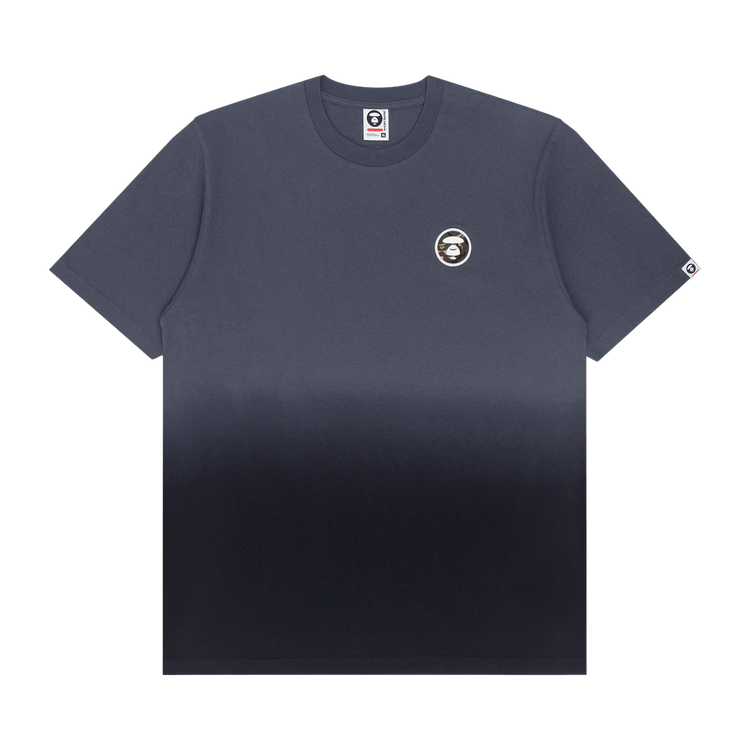 AAPE Moonface Camo Patch Gradient Tee 'Grey/Purple'
