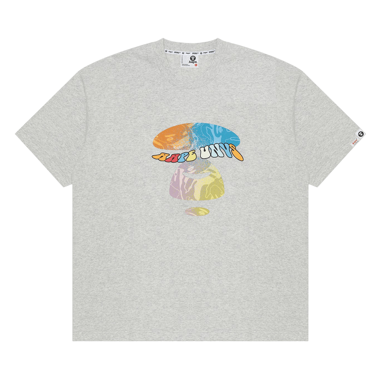 AAPE Moonface Camo Graphic Tee 'White/Heather'