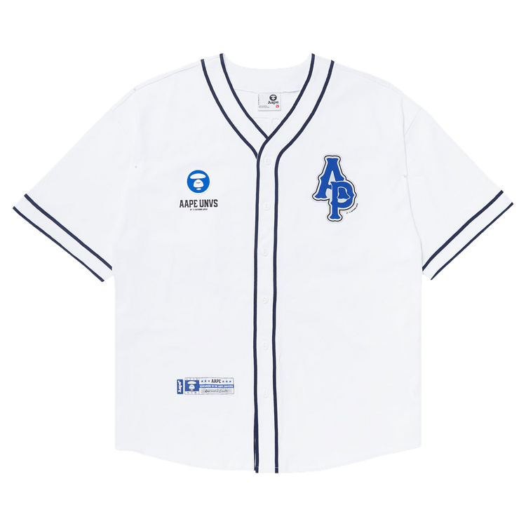 AAPE Moonface Patch Short-Sleeve Shirt 'White'