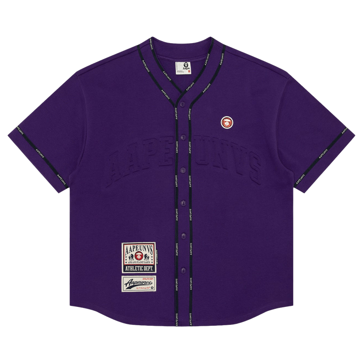 AAPE Moonface Patch Shirt 'Purple'