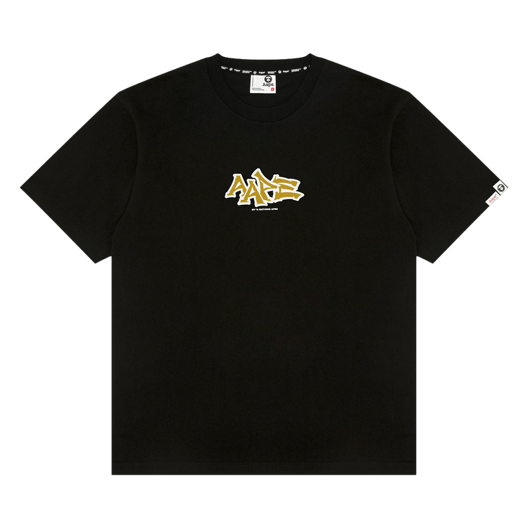 AAPE Logo Printed Short Sleeve Tee 'Black'