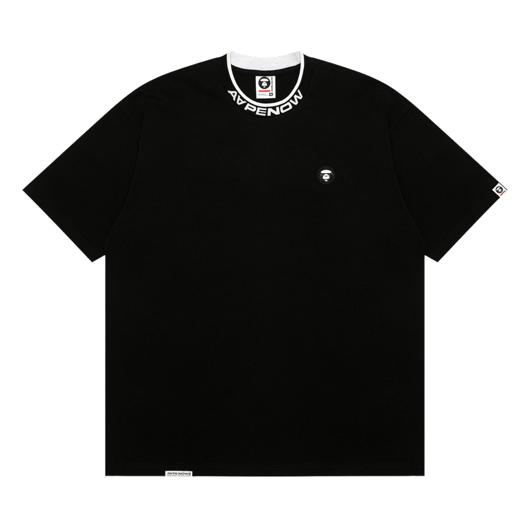 AAPE Now Moonface Logo Relaxed Fit Tee 'Black'