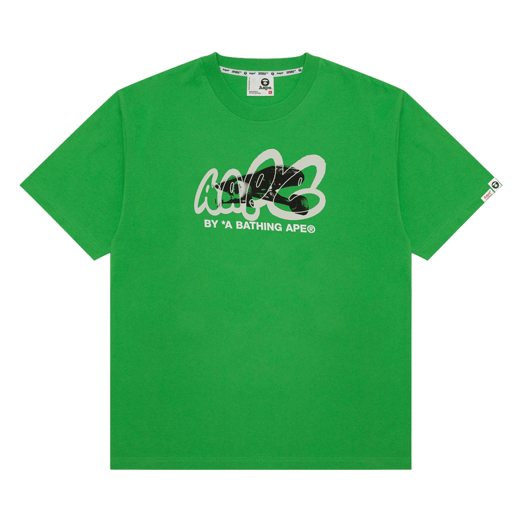 AAPE Logo Graphic Tee 'Green'