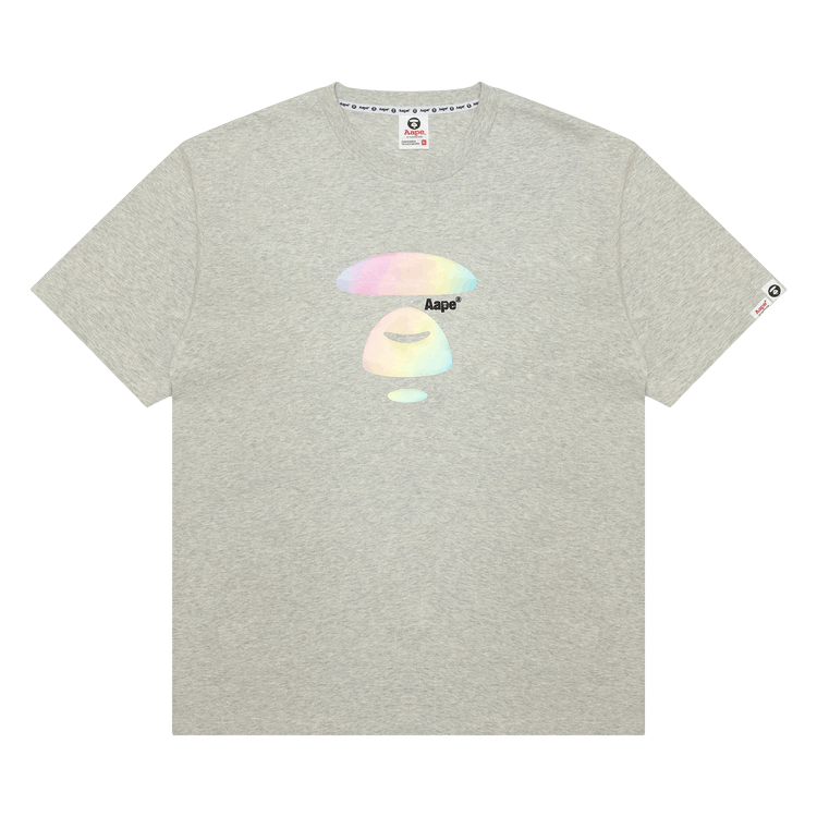 AAPE Moonface Tee 'White/Heather'
