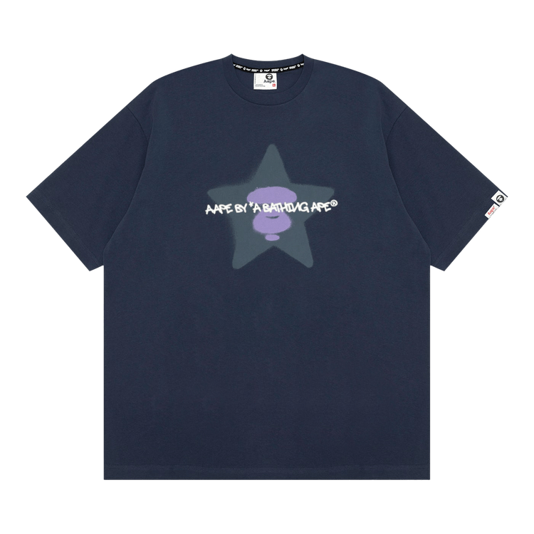 AAPE Unvs Graphic Tee 'Navy'