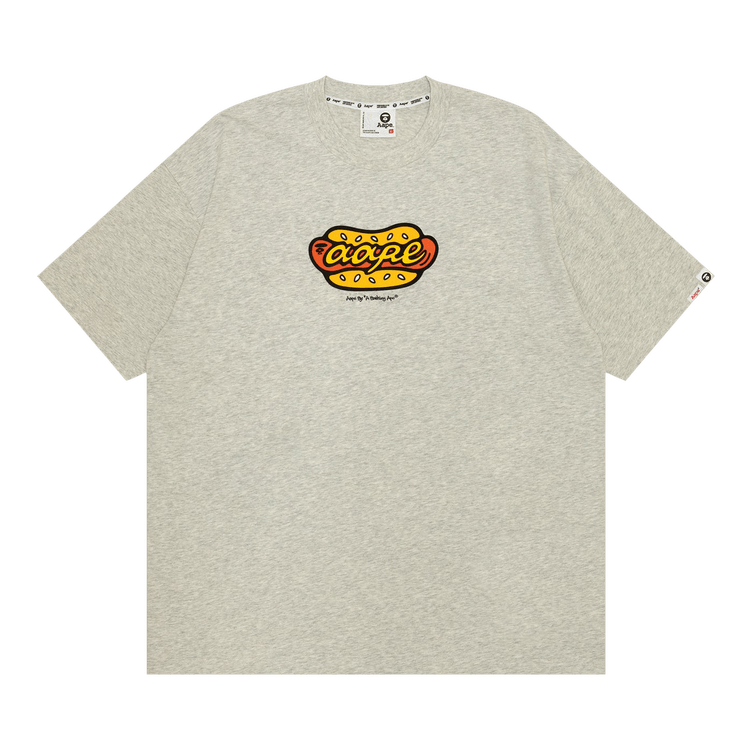 AAPE Graphic Tee 'White/Heather'
