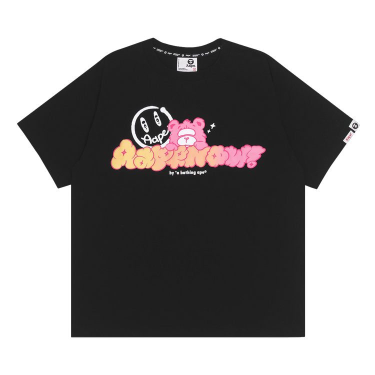 AAPE Relaxed Bear Graphic Tee 'Black'