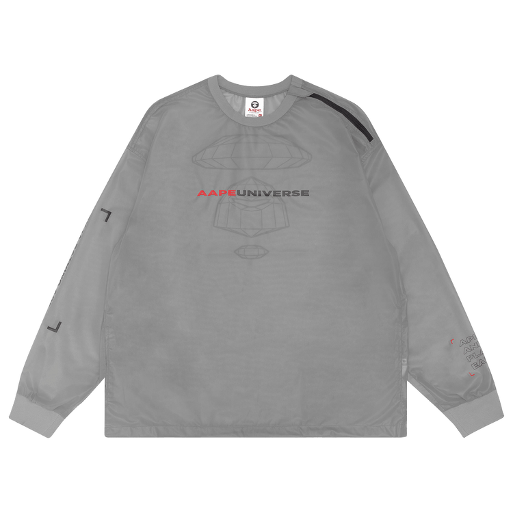 AAPE Sheer Logo Print Tee 'Grey'