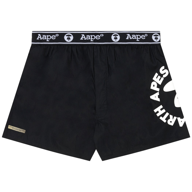 AAPE Moonface Printed Boxers 'Black'