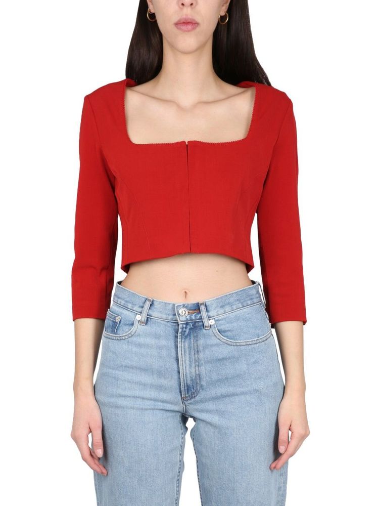 Acne Studios Long Sleeve Cropped Top