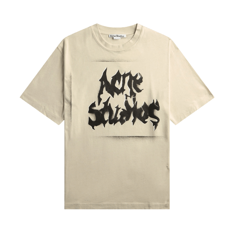 Acne Studios Gothic Logo Tee 'Dusty White'