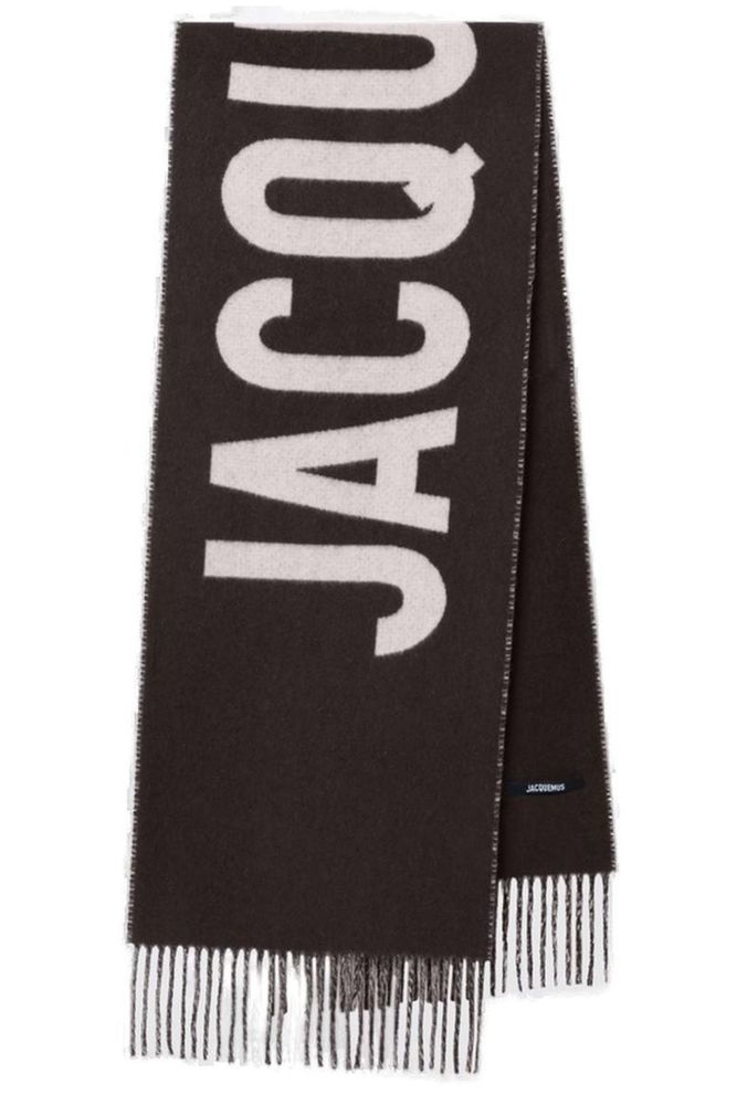 Jacquemus L'écharpe Logo Fringed Knit Scarf