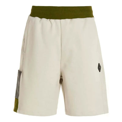 A-COLD-WALL* Logo Embroidered Straight Leg Shorts 'Bone'