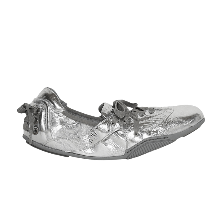 Acne Studios Wmns Lace Up Ballet Flat 'Silver'