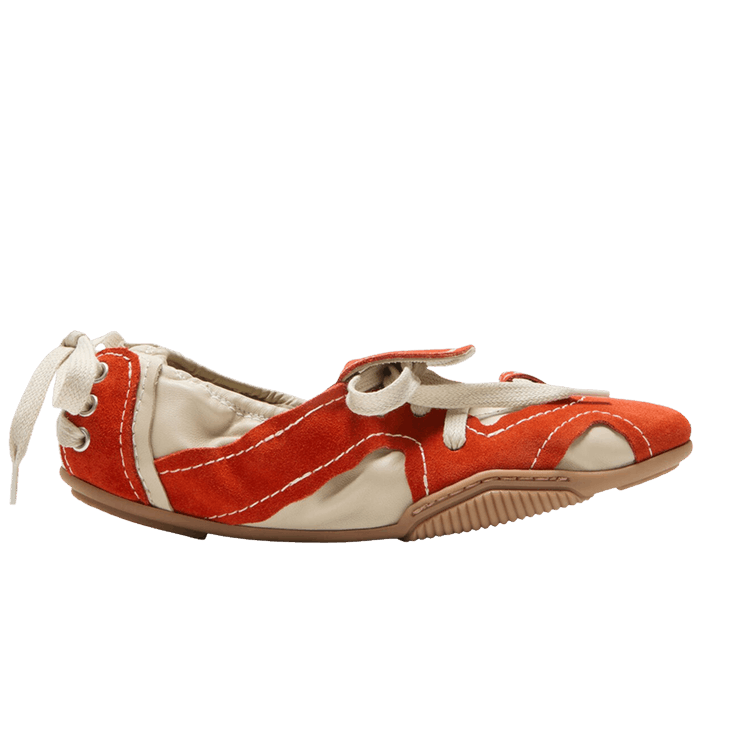 Acne Studios Wmns Lace-Up Shoe 'Off White Orange'