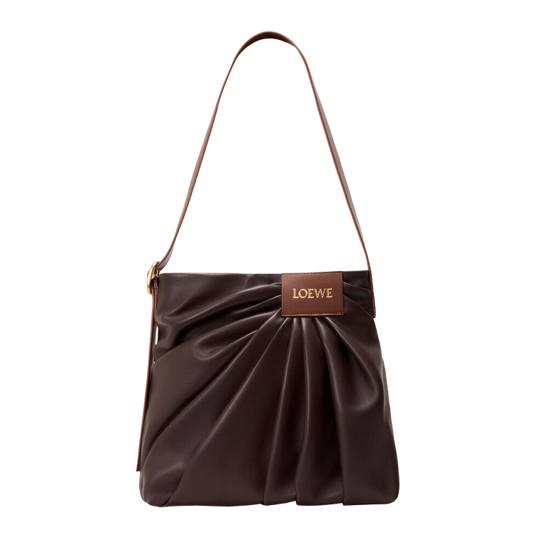 Loewe Draped Tote Bag 'Dark Brownie'