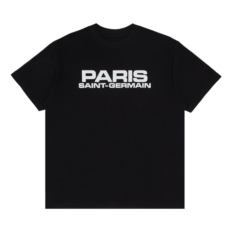 GOAT Exclusive Paris Saint-Germain Block Logo T-Shirt 'Black'