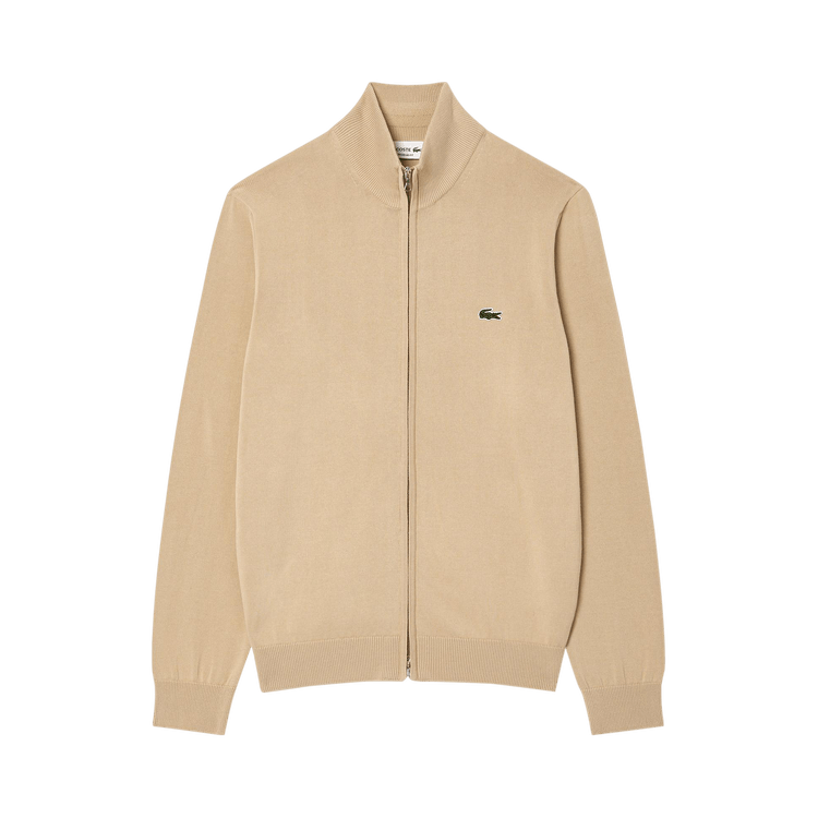 Lacoste Zipped High Neck Cotton Sweater 'Viennese'