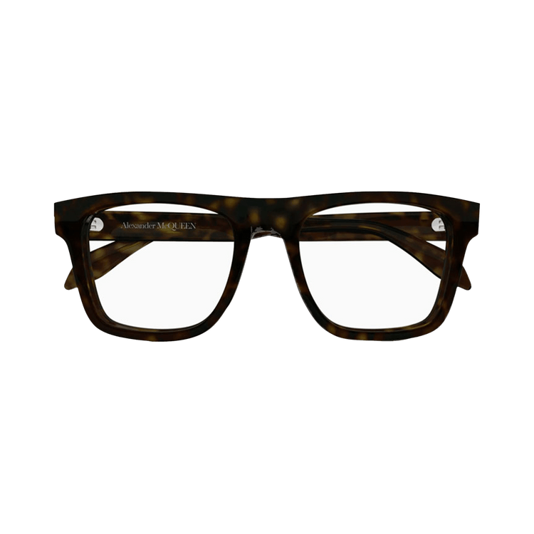 Alexander McQueen Square Optical Glasses 'Havana'