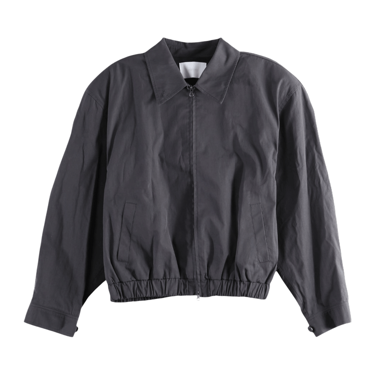Amomento Crop Zip-Up Jumper 'Charcoal'