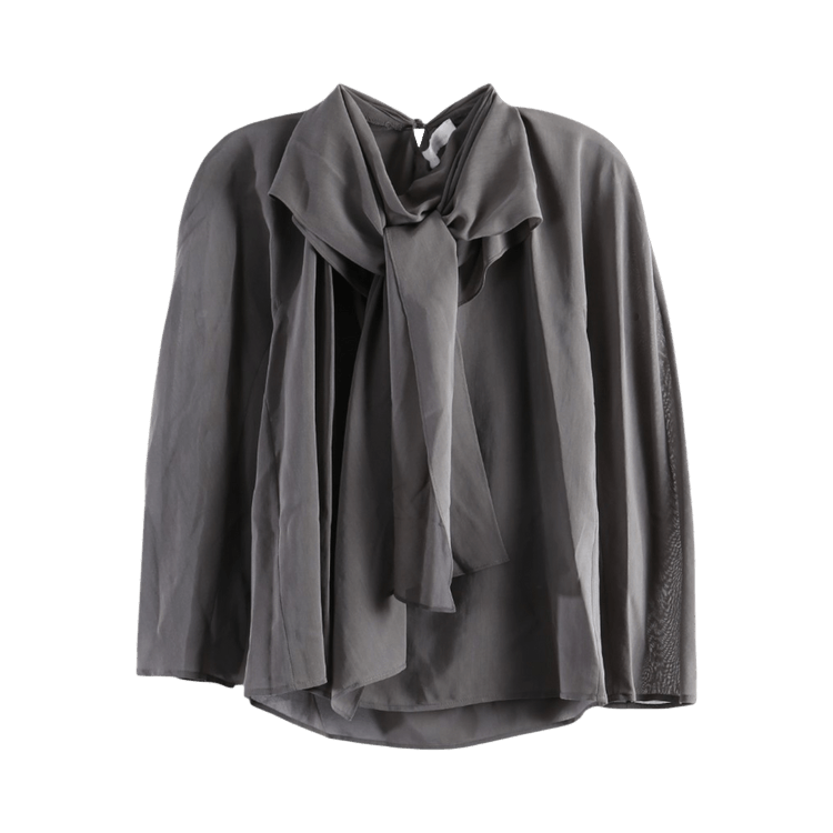 Amomento Sheer Scarf Top 'Grey'
