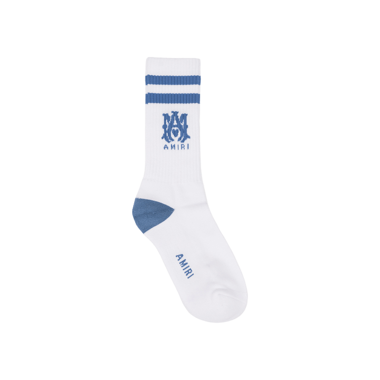 Amiri Ashley Blue Ma Stripe Socks 'White'